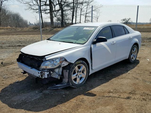 1G1ZG57B89F228323 - 2009 CHEVROLET MALIBU LS WHITE photo 2