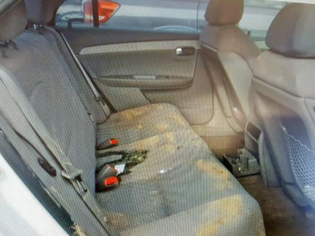 1G1ZG57B89F228323 - 2009 CHEVROLET MALIBU LS WHITE photo 6