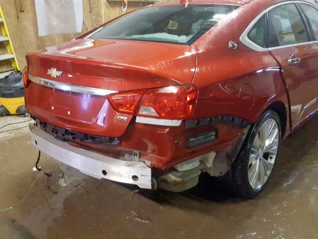 2G1155S33E9272638 - 2014 CHEVROLET IMPALA LTZ RED photo 9