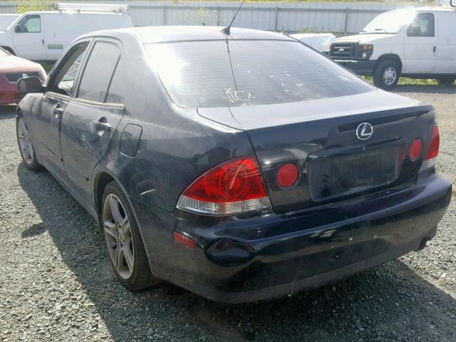 JTHBD192530074928 - 2003 LEXUS IS 300 BLACK photo 3