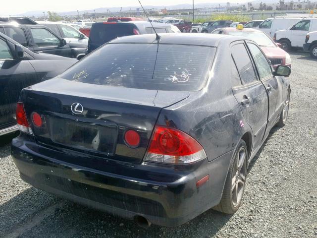 JTHBD192530074928 - 2003 LEXUS IS 300 BLACK photo 4