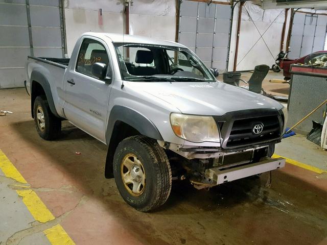 5TEPX42N56Z280548 - 2006 TOYOTA TACOMA SILVER photo 1