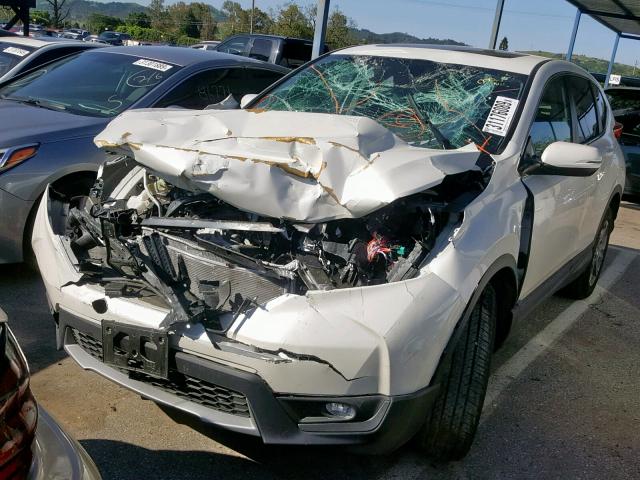 2HKRW2H83JH647489 - 2018 HONDA CR-V EXL WHITE photo 2