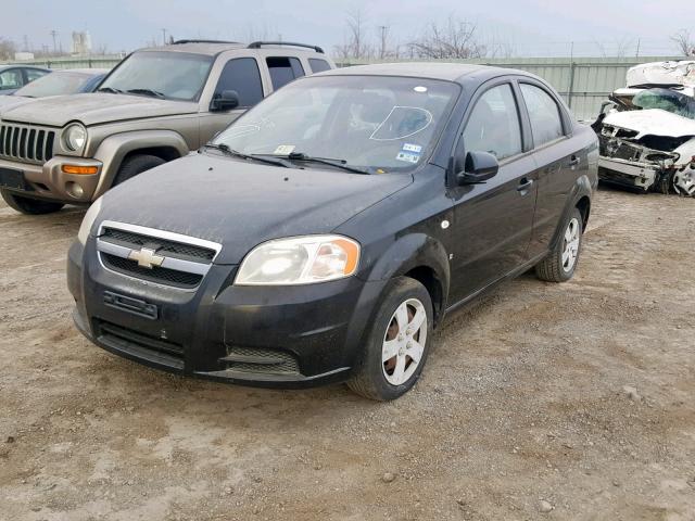 KL1TD56687B096380 - 2007 CHEVROLET AVEO BASE Қара фото 2