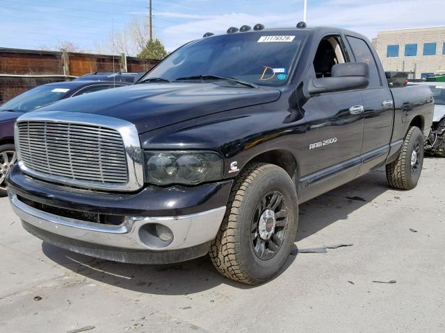 3D7KR28C65G742596 - 2005 DODGE RAM 2500 S BLACK photo 2