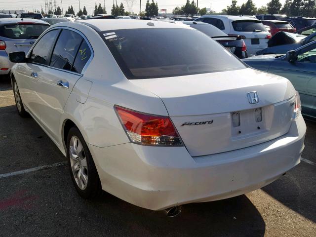 1HGCP368X9A023978 - 2009 HONDA ACCORD EXL WHITE photo 3