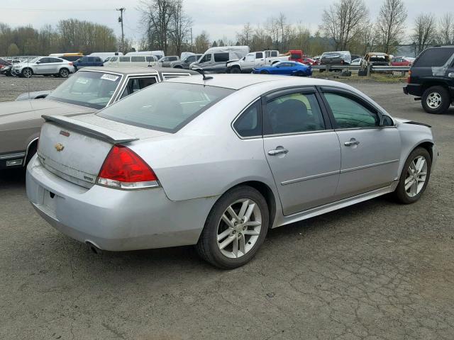 2G1WC5E36E1187623 - 2014 CHEVROLET IMPALA LIM SILVER photo 4