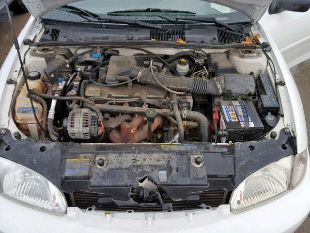 1G1JS124327333302 - 2002 CHEVROLET CAVALIER L WHITE photo 7