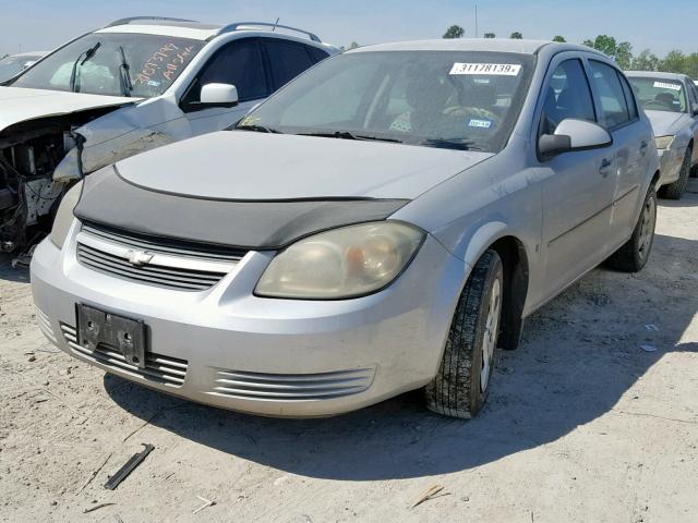 1G1AL58F687179674 - 2008 CHEVROLET COBALT LT SILVER photo 2