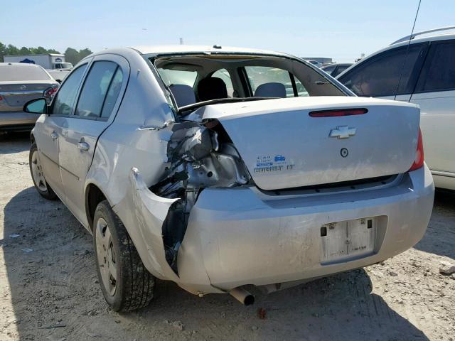 1G1AL58F687179674 - 2008 CHEVROLET COBALT LT SILVER photo 3