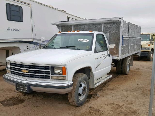 1GDHC34N4LE513708 - 1990 GMC SIERRA C35 WHITE photo 2