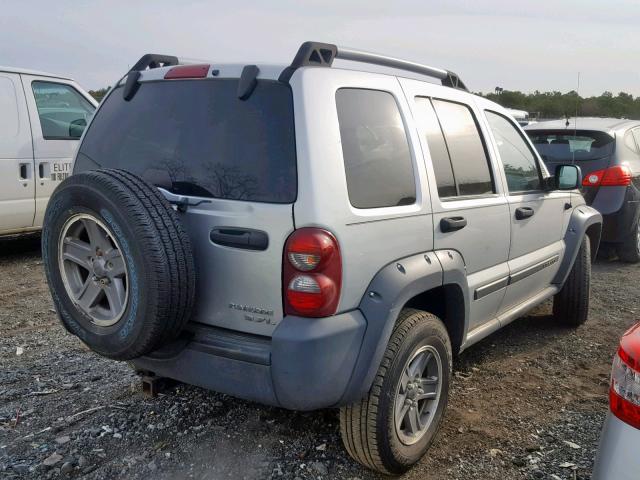 1J4GL38KX5W504521 - 2005 JEEP LIBERTY RE SILVER photo 4