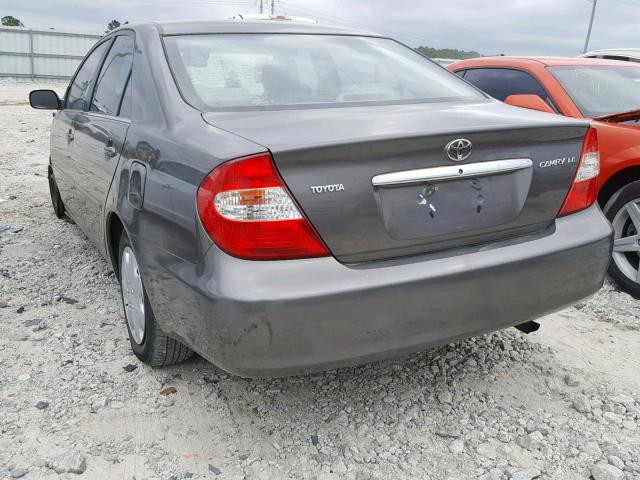 4T1BE32KX3U740304 - 2003 TOYOTA CAMRY LE GRAY photo 3