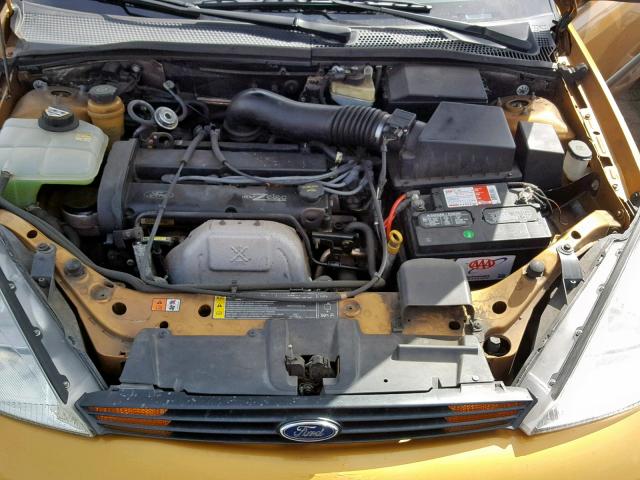 3FAFP31391R115655 - 2001 FORD FOCUS ZX3 GOLD photo 7