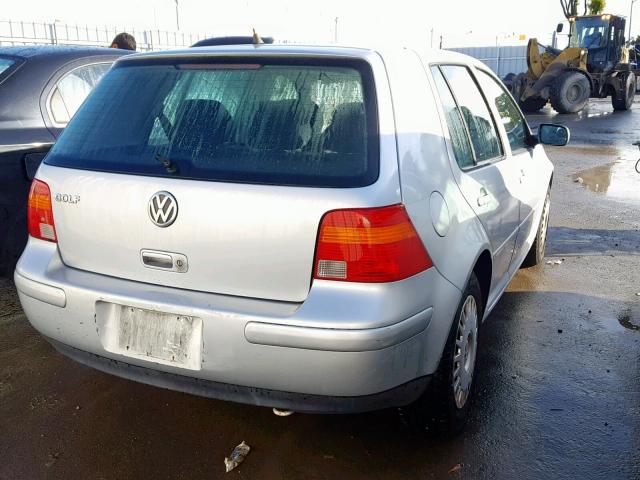 9BWGB61J724015910 - 2002 VOLKSWAGEN GOLF GLS SILVER photo 4