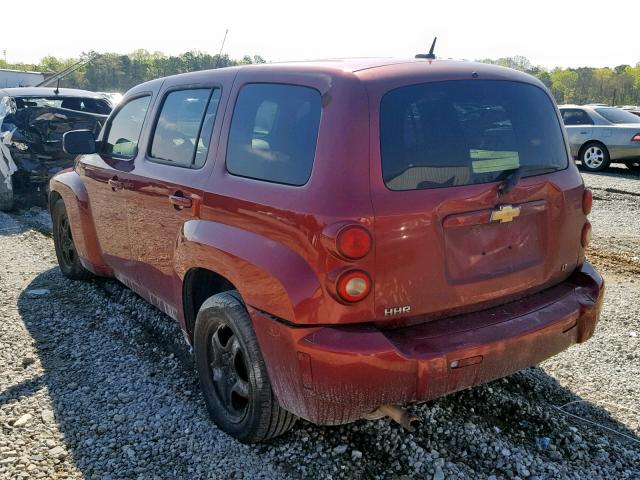 3GNDA23D98S653320 - 2008 CHEVROLET HHR LT RED photo 3