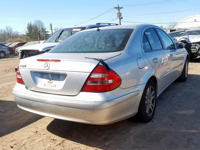 WDBUF65J84A399243 - 2004 MERCEDES-BENZ E 320 GRAY photo 4