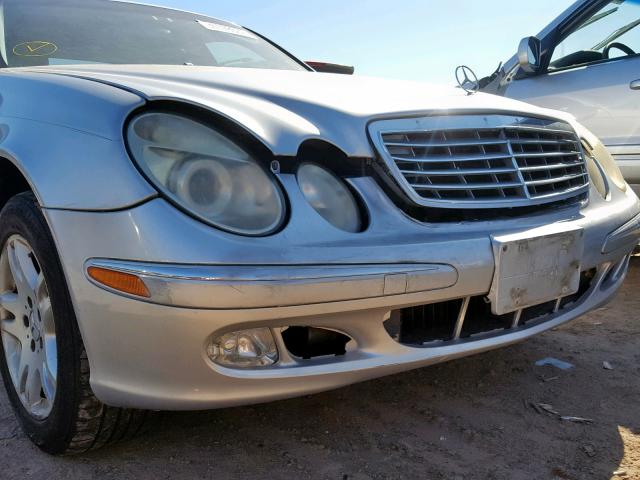 WDBUF65J84A399243 - 2004 MERCEDES-BENZ E 320 GRAY photo 9