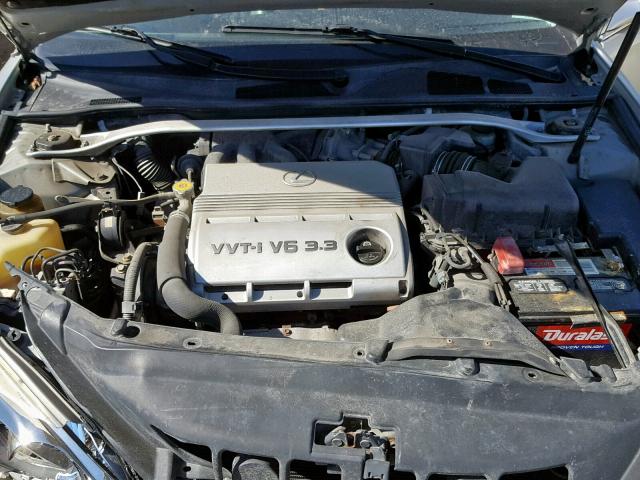 JTHBA30G340004164 - 2004 LEXUS ES 330 SILVER photo 7