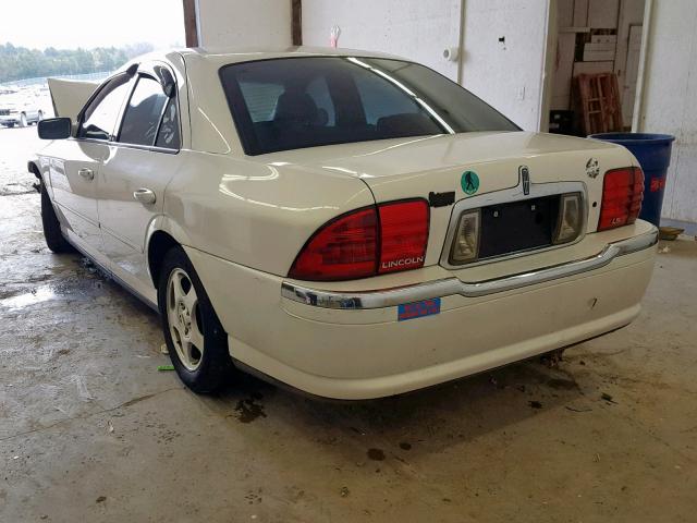 1LNHM86S9YY917090 - 2000 LINCOLN LS WHITE photo 3