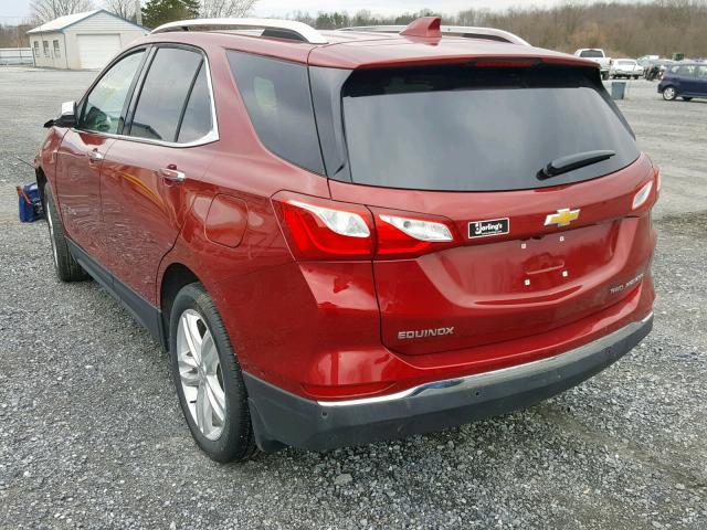 3GNAXXEV9KL100592 - 2019 CHEVROLET EQUINOX PR RED photo 3