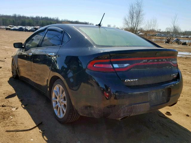 1C3CDFCH9DD313380 - 2013 DODGE DART LIMIT BLACK photo 3