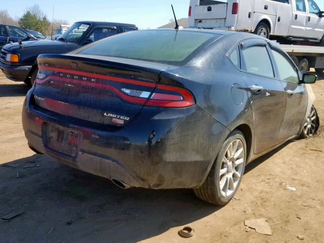 1C3CDFCH9DD313380 - 2013 DODGE DART LIMIT BLACK photo 4