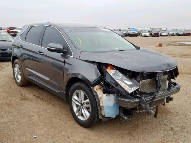 2FMTK3J83FBC17249 - 2015 FORD EDGE SEL GRAY photo 1