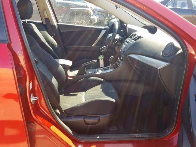 JM1BL1H64A1190234 - 2010 MAZDA 3 S RED photo 5