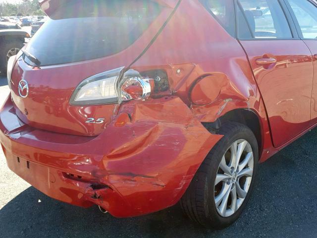 JM1BL1H64A1190234 - 2010 MAZDA 3 S RED photo 9