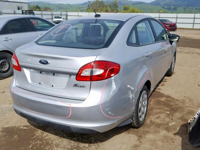 3FADP4AJ1CM187705 - 2012 FORD FIESTA S SILVER photo 4