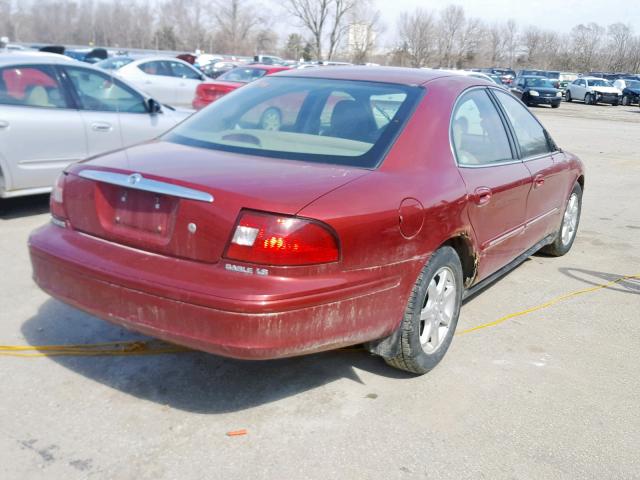 1MEFM53U9YA627892 - 2000 MERCURY SABLE LS RED photo 4