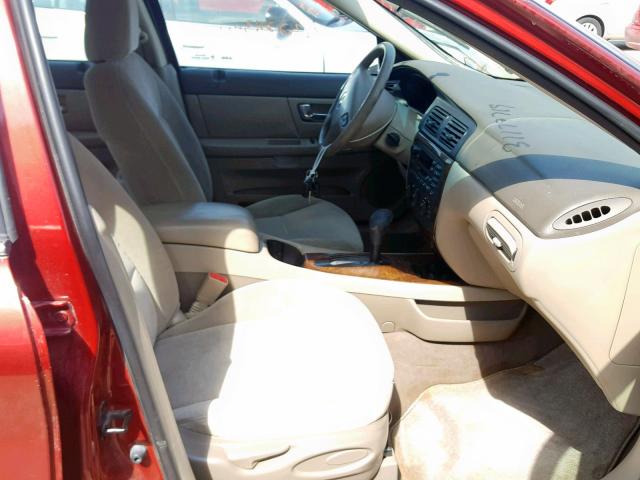 1MEFM53U9YA627892 - 2000 MERCURY SABLE LS RED photo 5