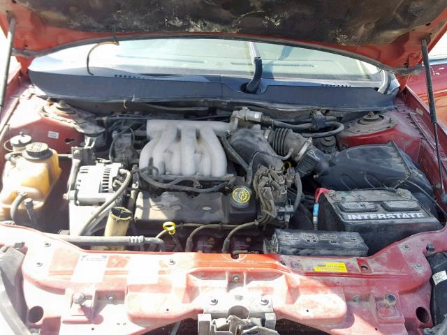 1MEFM53U9YA627892 - 2000 MERCURY SABLE LS RED photo 7