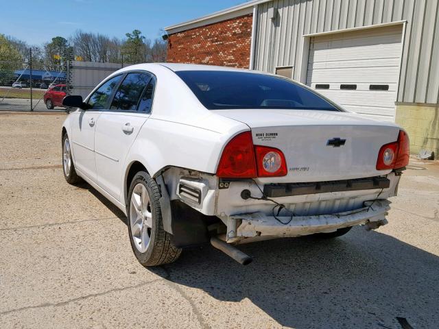 1G1ZA5EU6CF391632 - 2012 CHEVROLET MALIBU LS WHITE photo 3