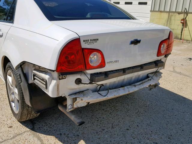 1G1ZA5EU6CF391632 - 2012 CHEVROLET MALIBU LS WHITE photo 9