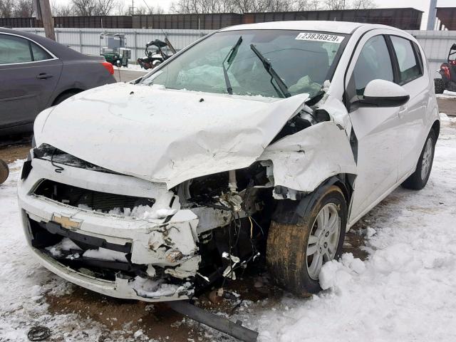 1G1JA6SH5C4163305 - 2012 CHEVROLET SONIC LS WHITE photo 2