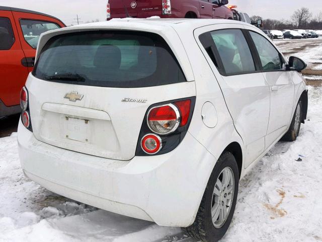 1G1JA6SH5C4163305 - 2012 CHEVROLET SONIC LS WHITE photo 4