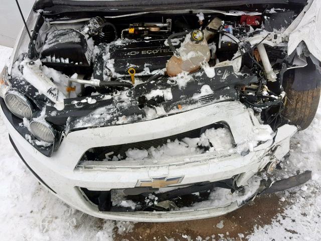 1G1JA6SH5C4163305 - 2012 CHEVROLET SONIC LS WHITE photo 7