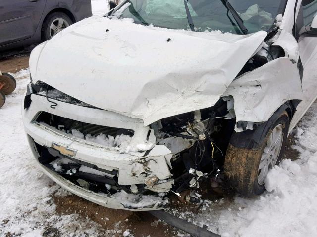 1G1JA6SH5C4163305 - 2012 CHEVROLET SONIC LS WHITE photo 9