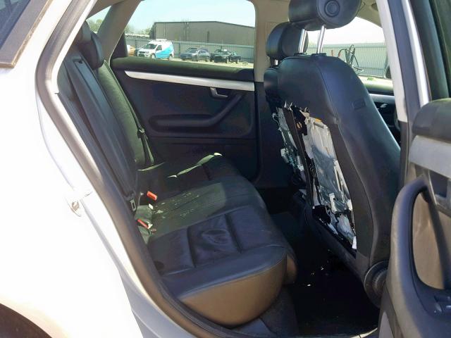 WAUAF78E58A159692 - 2008 AUDI A4 2.0T SILVER photo 6