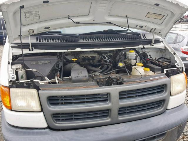 2B7KB31Y32K109210 - 2002 DODGE RAM VAN B3 WHITE photo 7