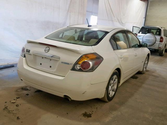 1N4CL21E99C134243 - 2009 NISSAN ALTIMA HYB WHITE photo 4