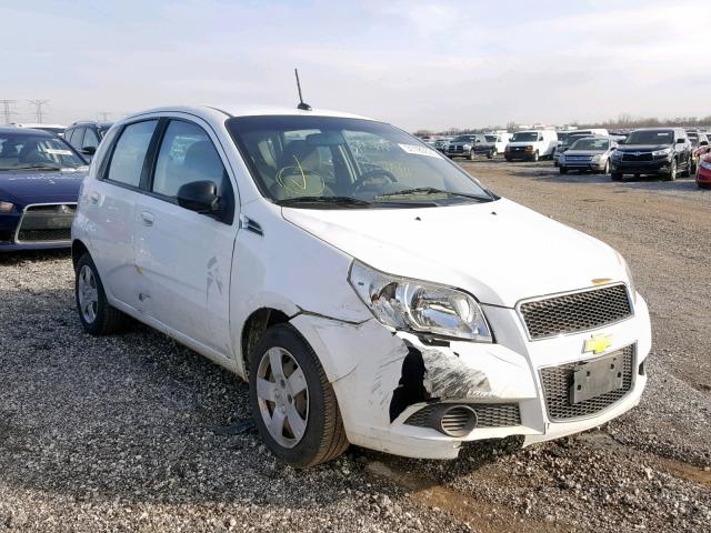 KL1TD6DE0BB229352 - 2011 CHEVROLET AVEO LS WHITE photo 1