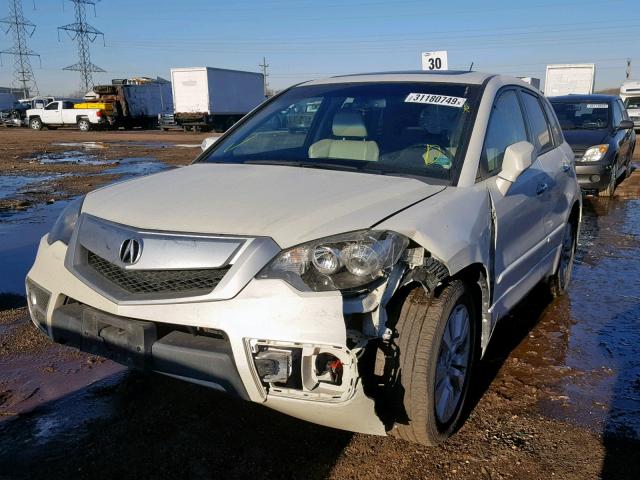 5J8TB1H50AA002552 - 2010 ACURA RDX TECHNO WHITE photo 2