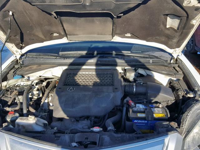 5J8TB1H50AA002552 - 2010 ACURA RDX TECHNO WHITE photo 7