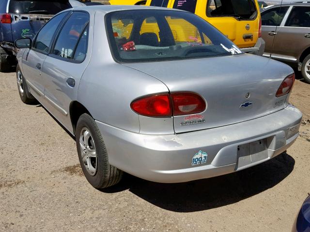 1G1JC524927433487 - 2002 CHEVROLET CAVALIER B SILVER photo 3