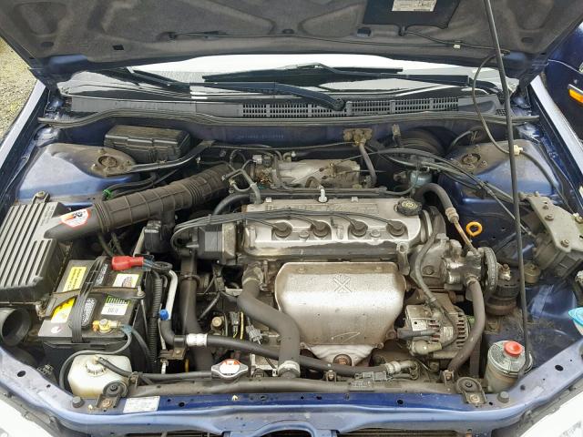 JHMCG665X2C015958 - 2002 HONDA ACCORD LX BLUE photo 7