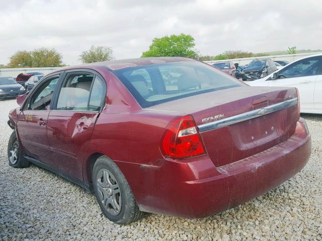 1G1ZS57F97F257621 - 2007 CHEVROLET MALIBU LS BURGUNDY photo 3