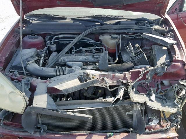 1G1ZS57F97F257621 - 2007 CHEVROLET MALIBU LS BURGUNDY photo 7